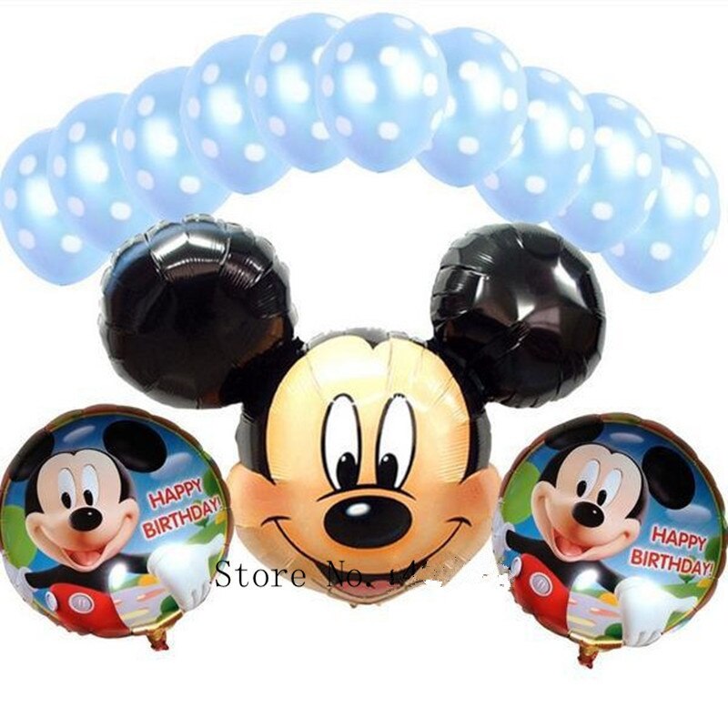 ο 13pcs / lots Foil ǳ Ű  峭  Ƽ  ؽ ǳ Ʈ/new 13pcs / lots Foil Balloons Mickey suit children&s toys birthday party decorations d